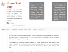 Tablet Screenshot of homestartbury.org